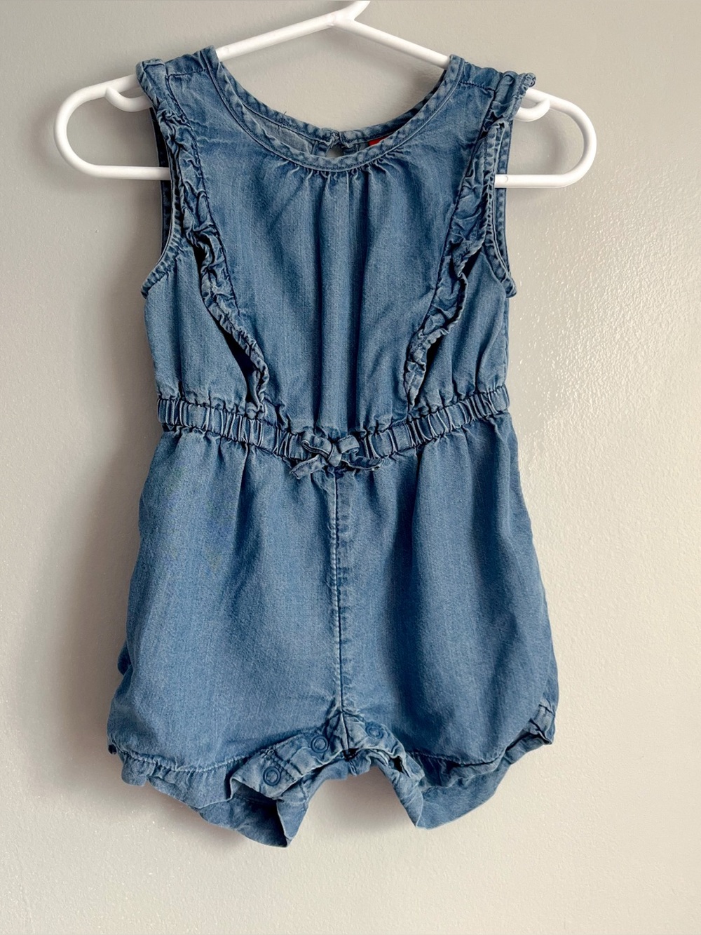 Denim Romper - size 6-12 months - Joe Fresh